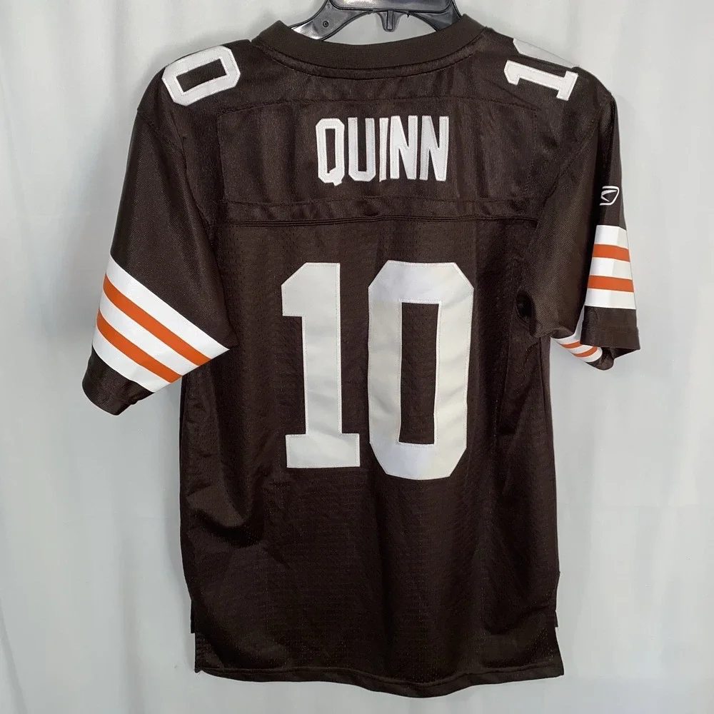 Reebok On Field Brady Quinn Cleveland Browns Jersey #10 Youth Size Large 14-16